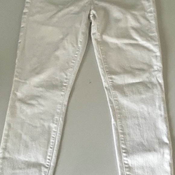 J. Crew White Straight Leg Jeans Size 8 Toothpick - Picture 2 of 7